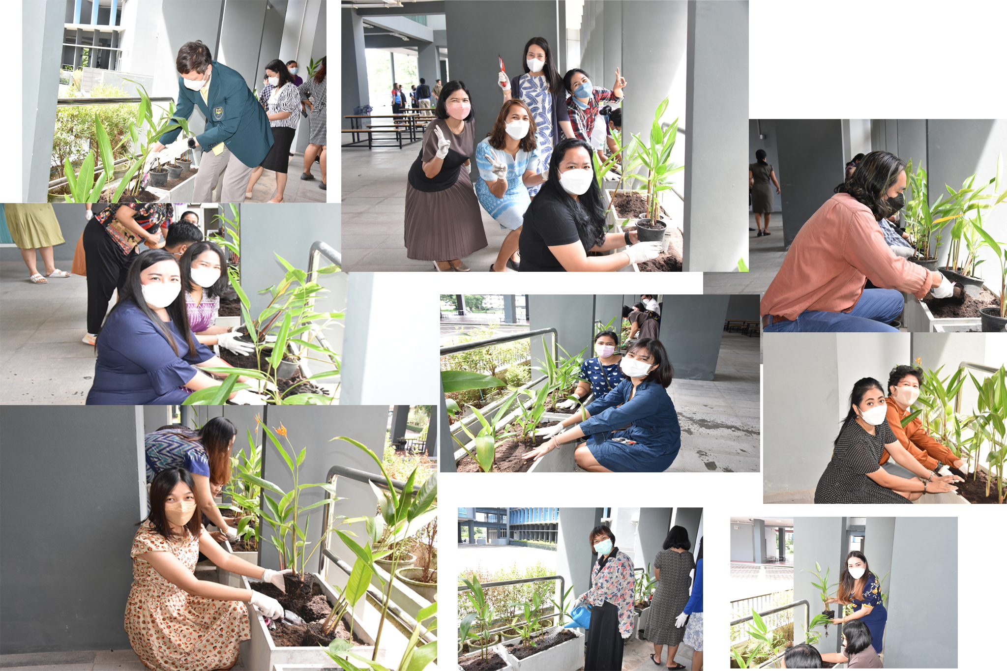 คณะครุศาสตร์ร่วมปลูกต้นไม้ เพิ่มพื้นที่สีเขียว ส่งเสริมกิจกรรมวันสิ่งแวดล้อมโลก 2565
