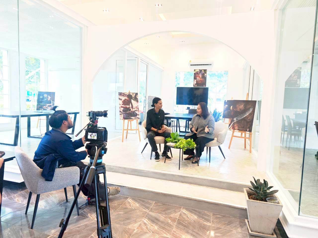 เกษตรทำกิน NBT ถ่ายทำโปรเจกต์ Farm to Table เชื่อมโยงเกษตรสมัยใหม่สู่ห้องเรียนอาหารครบวงจร