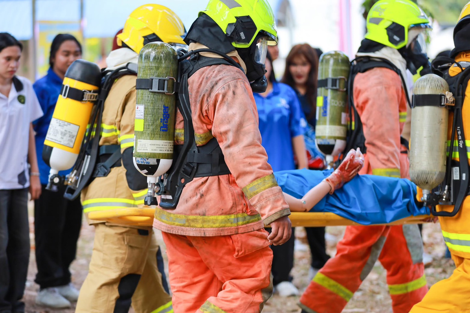 โครงการจัดตั้งศูนย์สุขภาพชุมชน มรส. บูรณาการความร่วมมือซ้อมแผนรับมืออัคคีภัย แผ่นดินไหว และอาคารถล่ม สอดคล้องเป้าหมายการพัฒนาที่ยั่งยืน