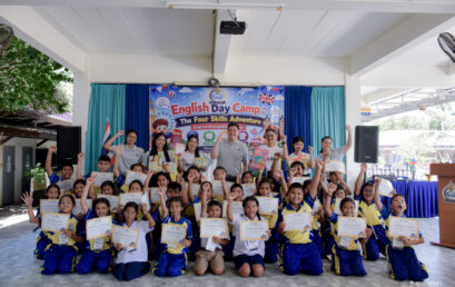 ศูนย์ภาษา มรส. จัดโครงการ English Day Camp : The Four Skill Adventure ณ โรงเรียนวัดราษฎร์เจริญ